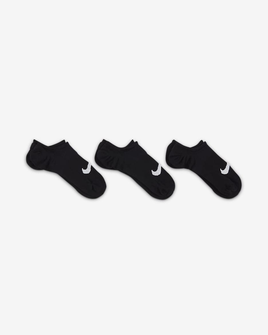 Nike Everyday Plus Lightweight Women s Training Footie Socks 3 Pairs Nike UK